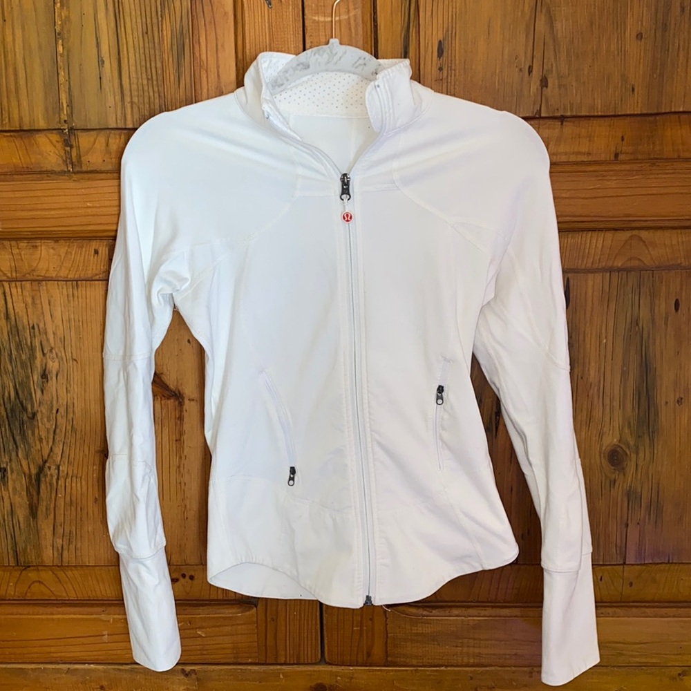 LULU LEMON- White Athletic Jacket
